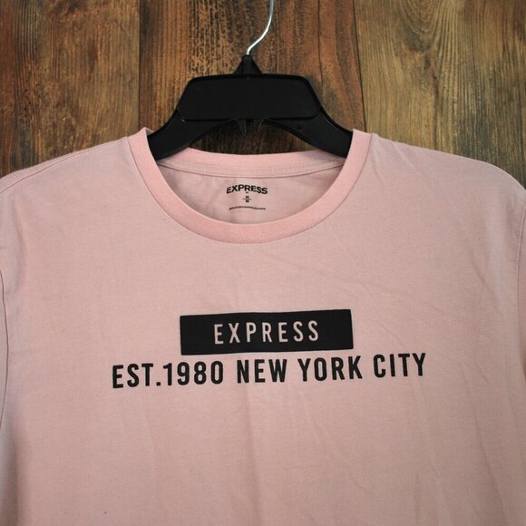 Express Other - Express Men's Graphic Short Sleeve Pink Tee M